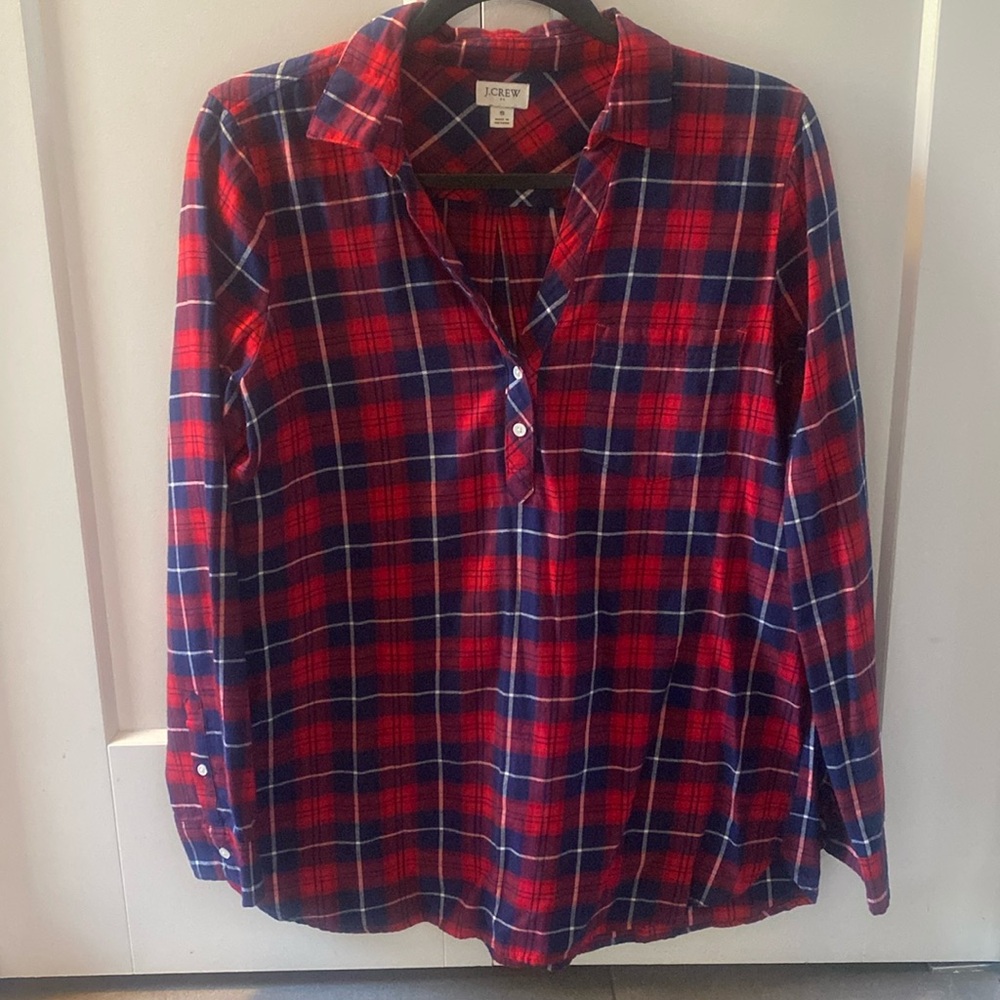 Like brand new !!! J Crew plaid shirt